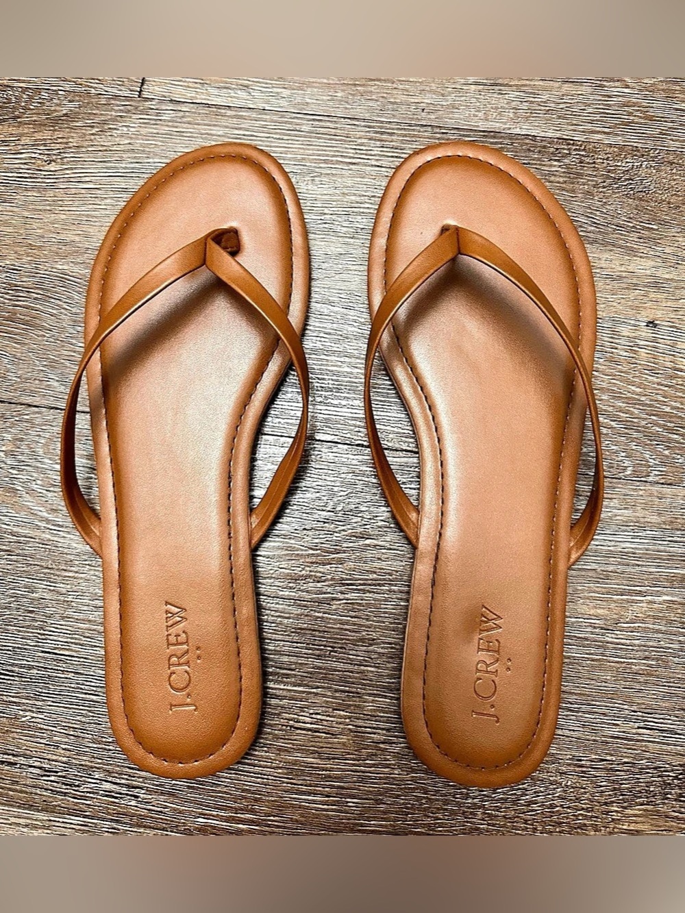 J.Crew Women's Brown Thong Sandals US 8